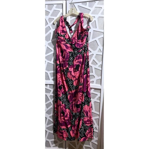 Trashy Diva Summer Love Halter Maxi Dress Polka Dot Rose Size 22 NEW WITH TAGS - Picture 5 of 8